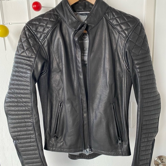 Aether Apparel - Women’s Black Leather Jacket (size 2) - Picture 2 of 14